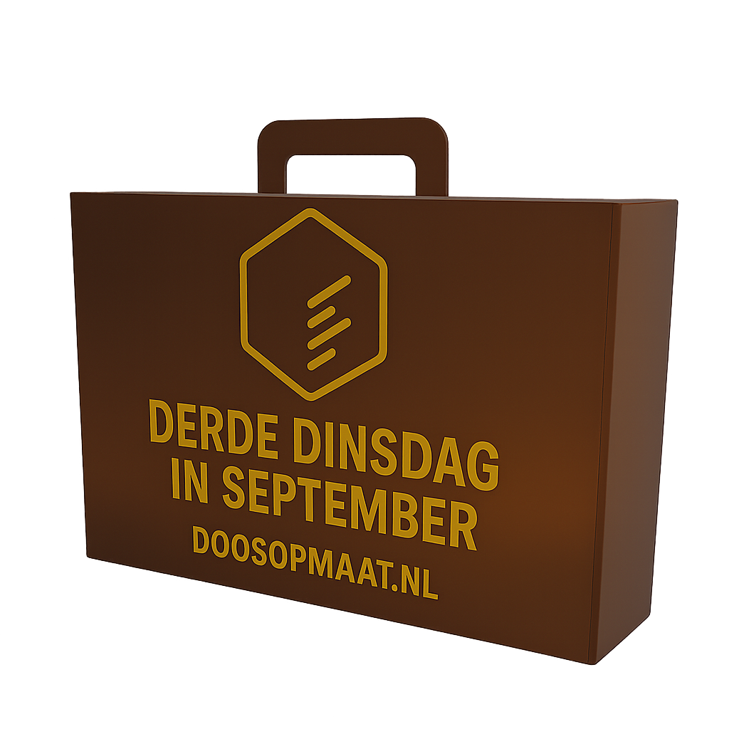 Prinsjesdag 2025 koffer thema | Doosopmaat.nl