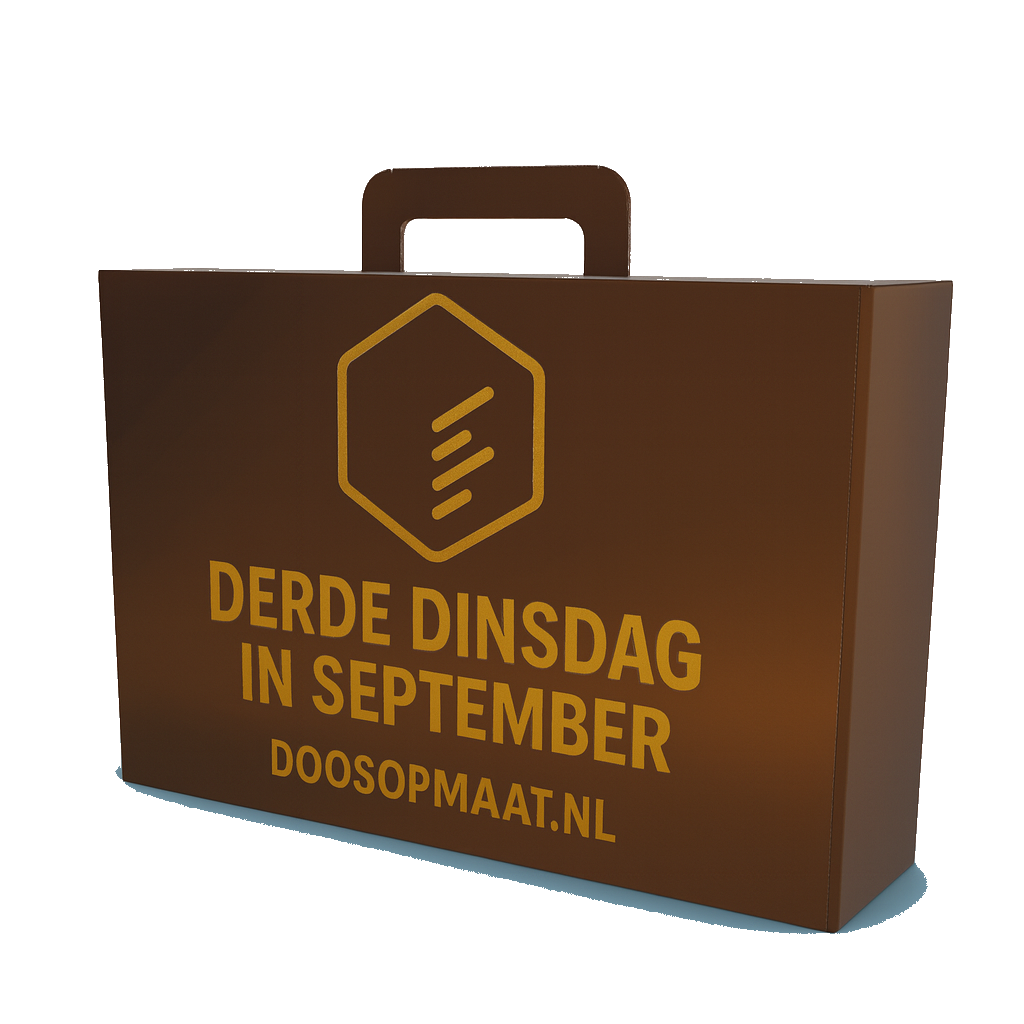 Prinsjesdag 2025 koffer | Doosopmaat.nl