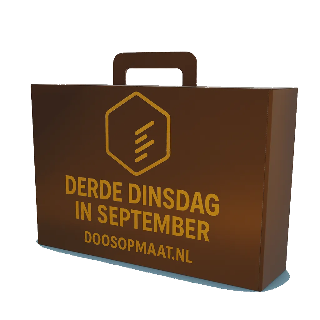 Prinsjesdag 2025 kofferdoos | Doosopmaat.nl