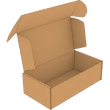 Open kartonnen postdoos met klep (bedrukking mogelijk), ideaal voor het veilig verzenden van kleine en grote producten.
