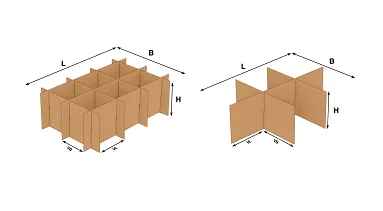 Nieuw in ons assortiment vakverdelingen (met buffer) fefco 933 & 934 | Doosopmaat.nl