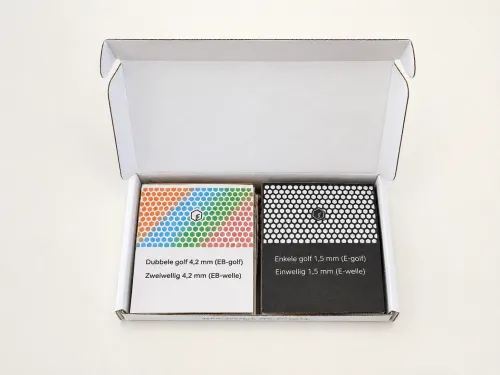 Proefdoos met kartonsamples