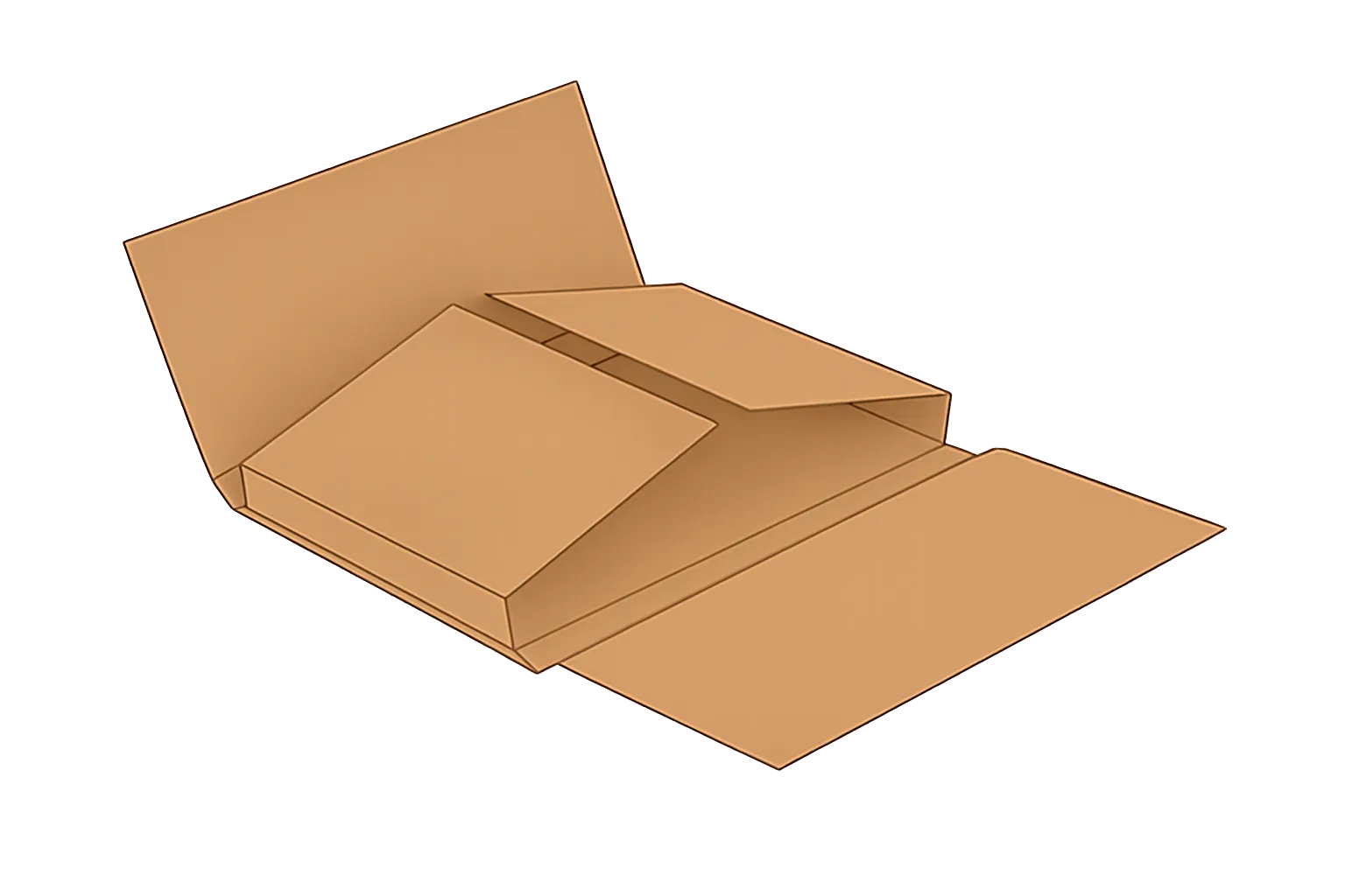 Schuifdoos op maat (fefco 404) De kartonnen schuifdoos voor een verzorgde productpresentatie