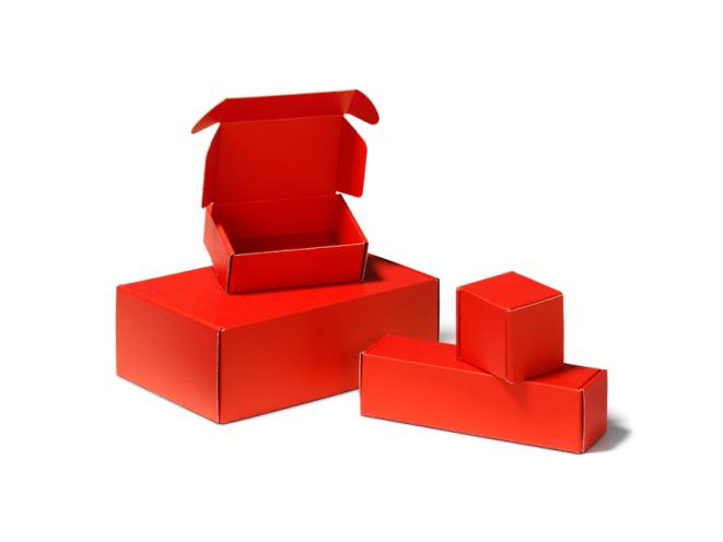 postdoos rood onbedrukt