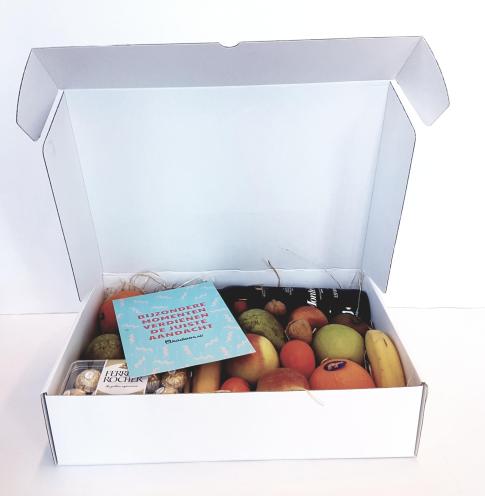 Postdoos die als goodiebox wordt gebruikt | Doosopmaat.nl