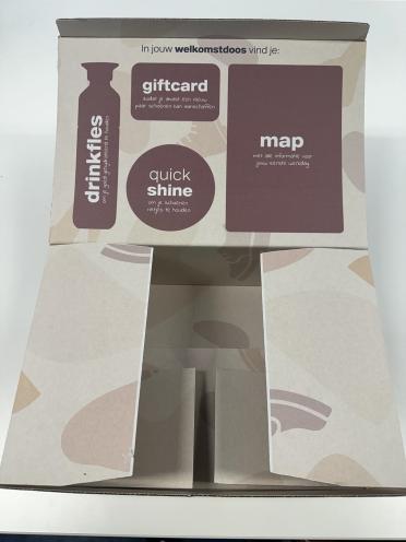 VanHaren welkomstpakket gemaakt met doostype klepdoos door Doosopmaat.nl