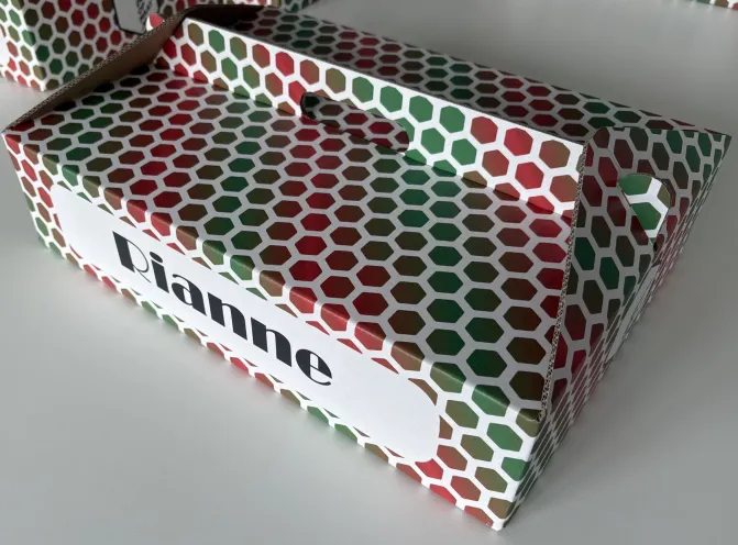 Kerstpakket gemaakt voor alle medewerkers van Doosopmaat.nl