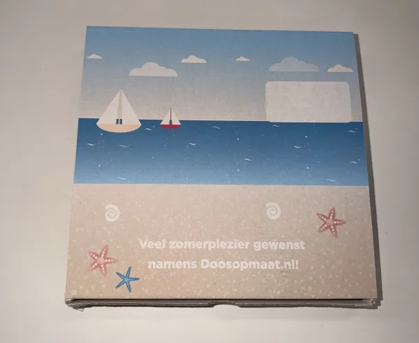 Postdoos fefco 421 met bedrukking